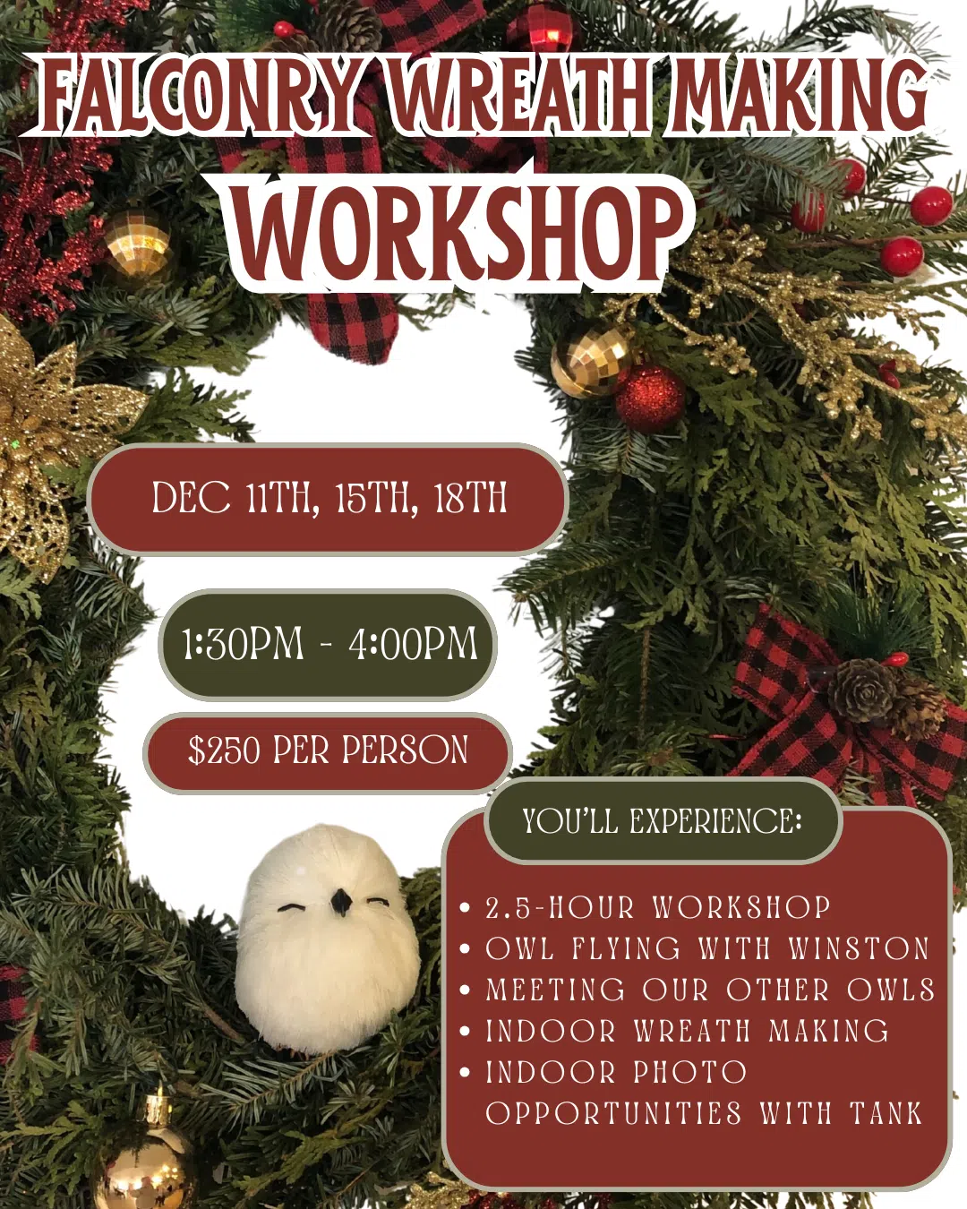 falconry wreath workshop falconry wreath workshop