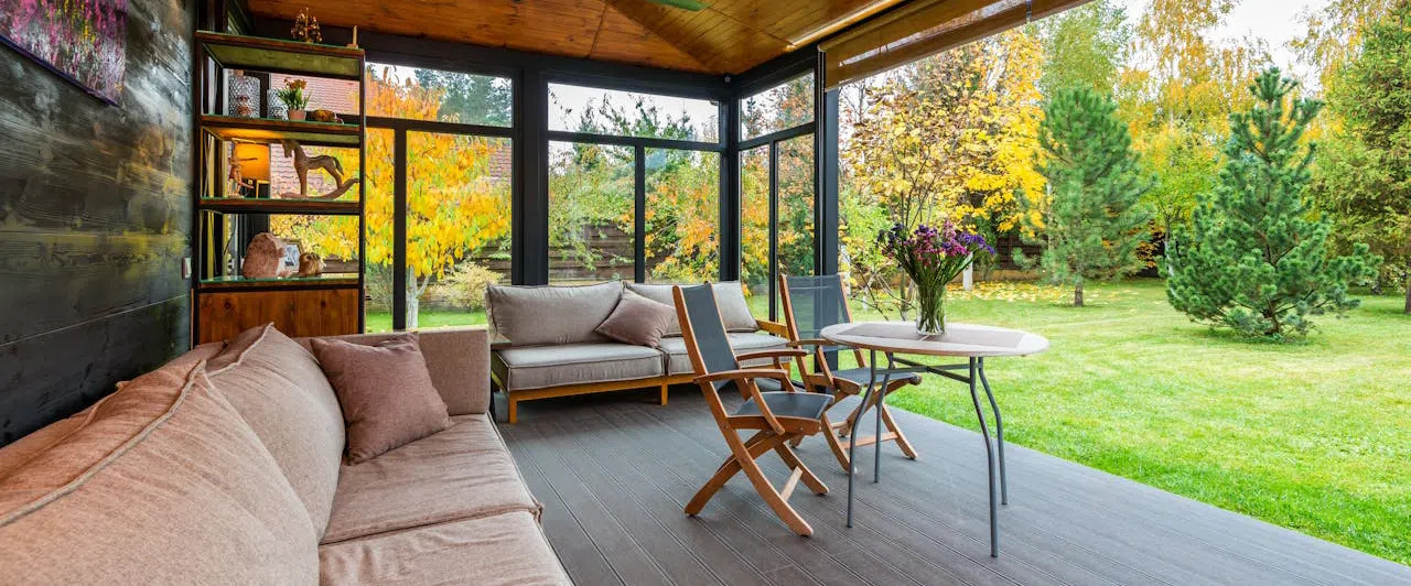 Beautiful backyard setting