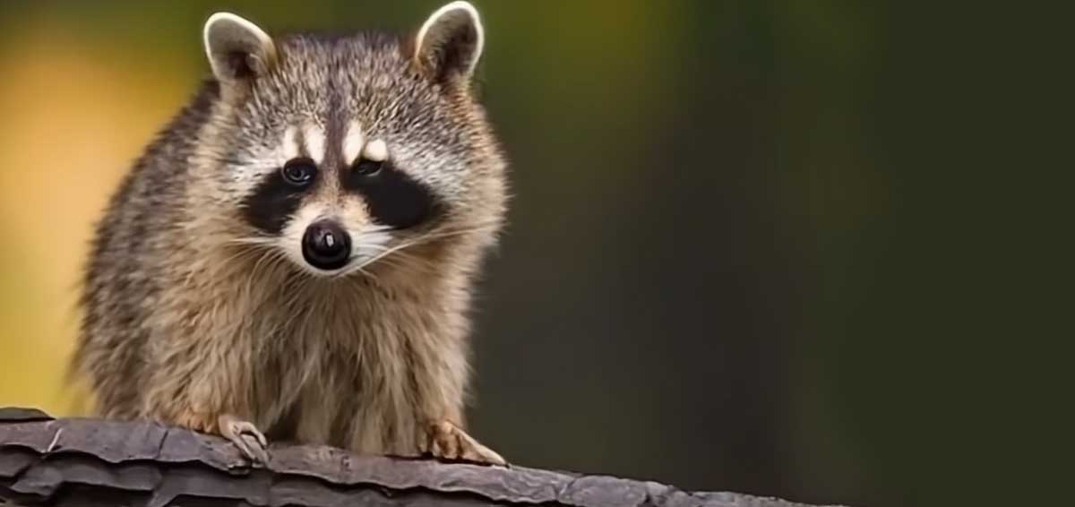 raccoon on hot roof