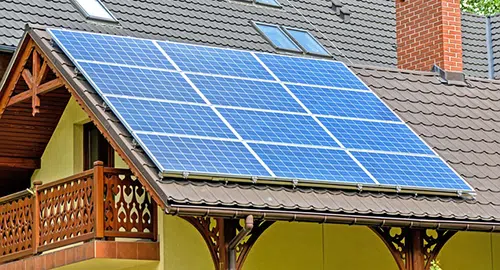 residential solar panel installation